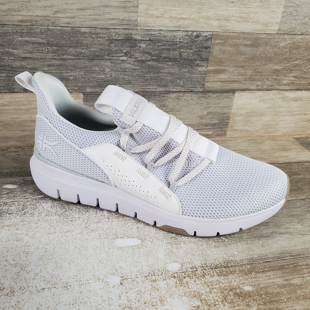 KURU FLEX Womens Shoes Sz 11 M Running Bright White Sand Mesh Lace Up Sneakers